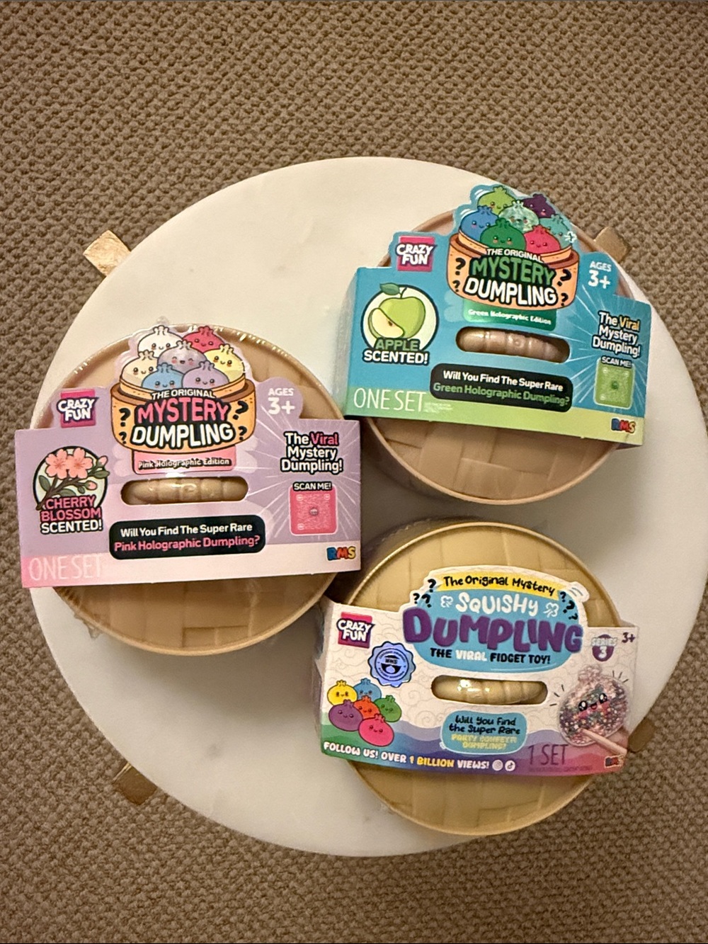 RMS Viral Mystery Dumpling, Party Confetti, Pink and Green Holographic Edition